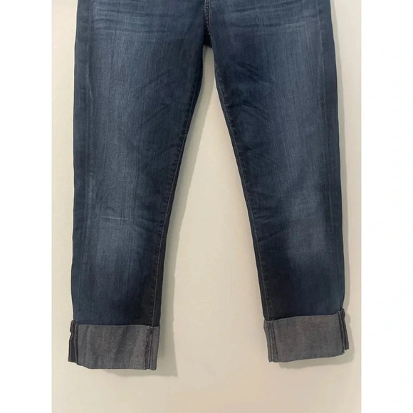 Citizens Of Humanity Dani Jeans Women’s 28 Blue Cropped Straight Leg Cuffed Hem - Picture 5 of 14